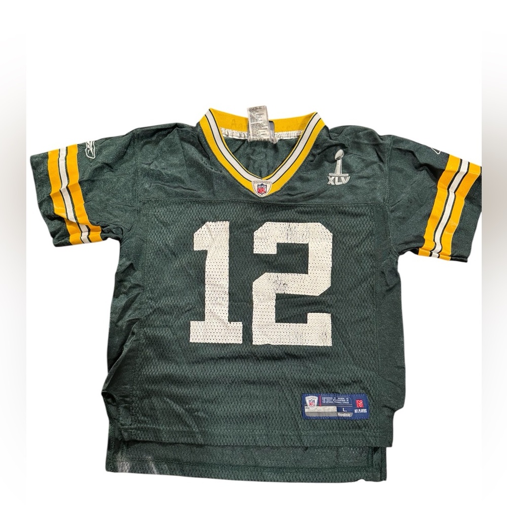 Aaron Rodgers Reebok Superbowl XLV little kids size Large